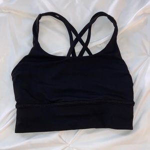 Lululemon black energy bra